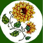 * One Country Sunflower- Round Metal Burner Covers